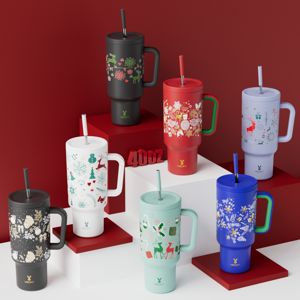 40oz Tumbler With Straw Customized - Customized Christmas Tumbler, gifts for yourself, family, friends, lovers and children!