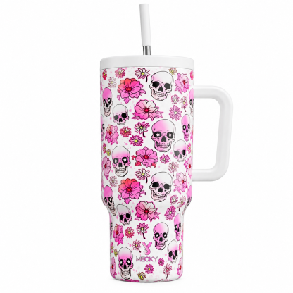 MEOKY 40oz Halloween Insulated Stainless Steel Tumbler Leakproof Travel Cup Keeps Cold for 24 Hours