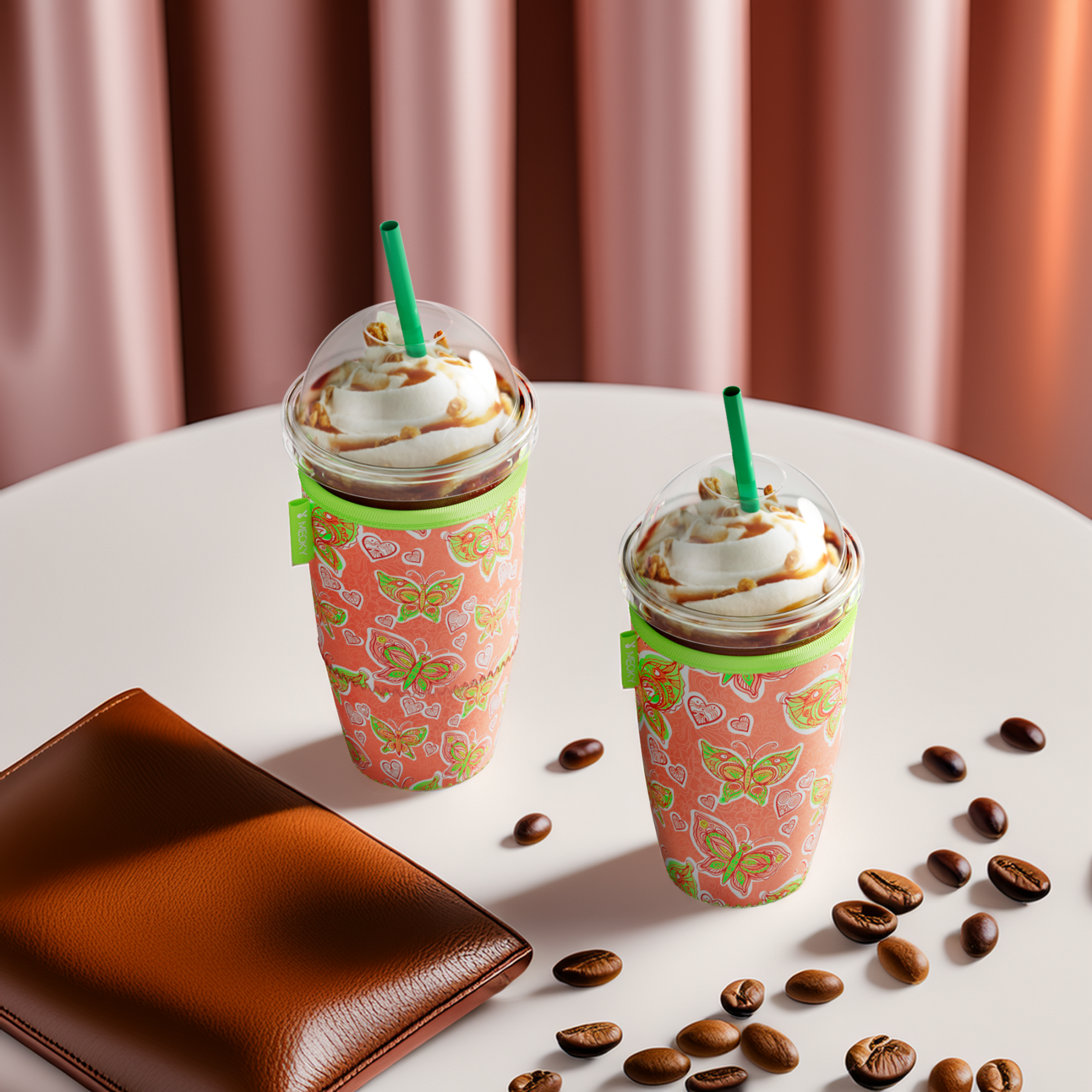 cup sleeve butterfly