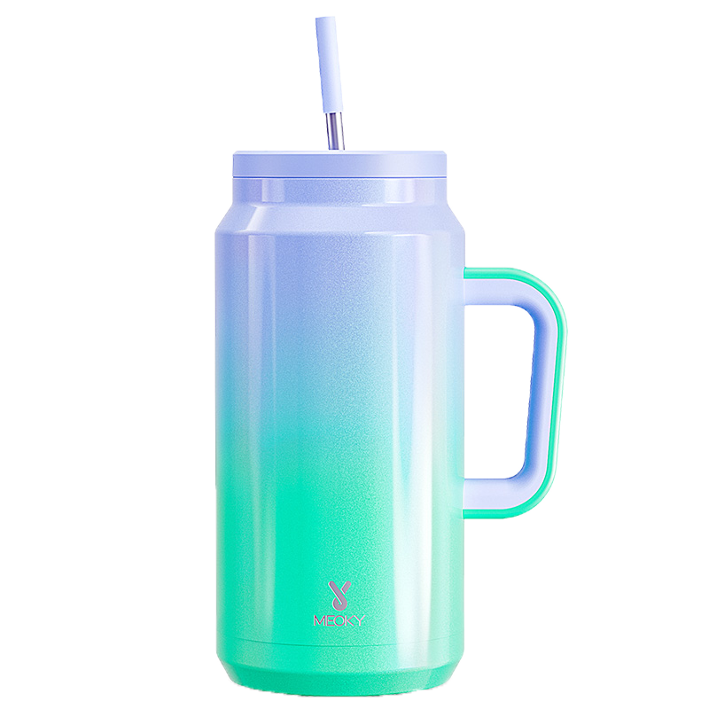 64oz Water Bottle With Straw Gradient Collection