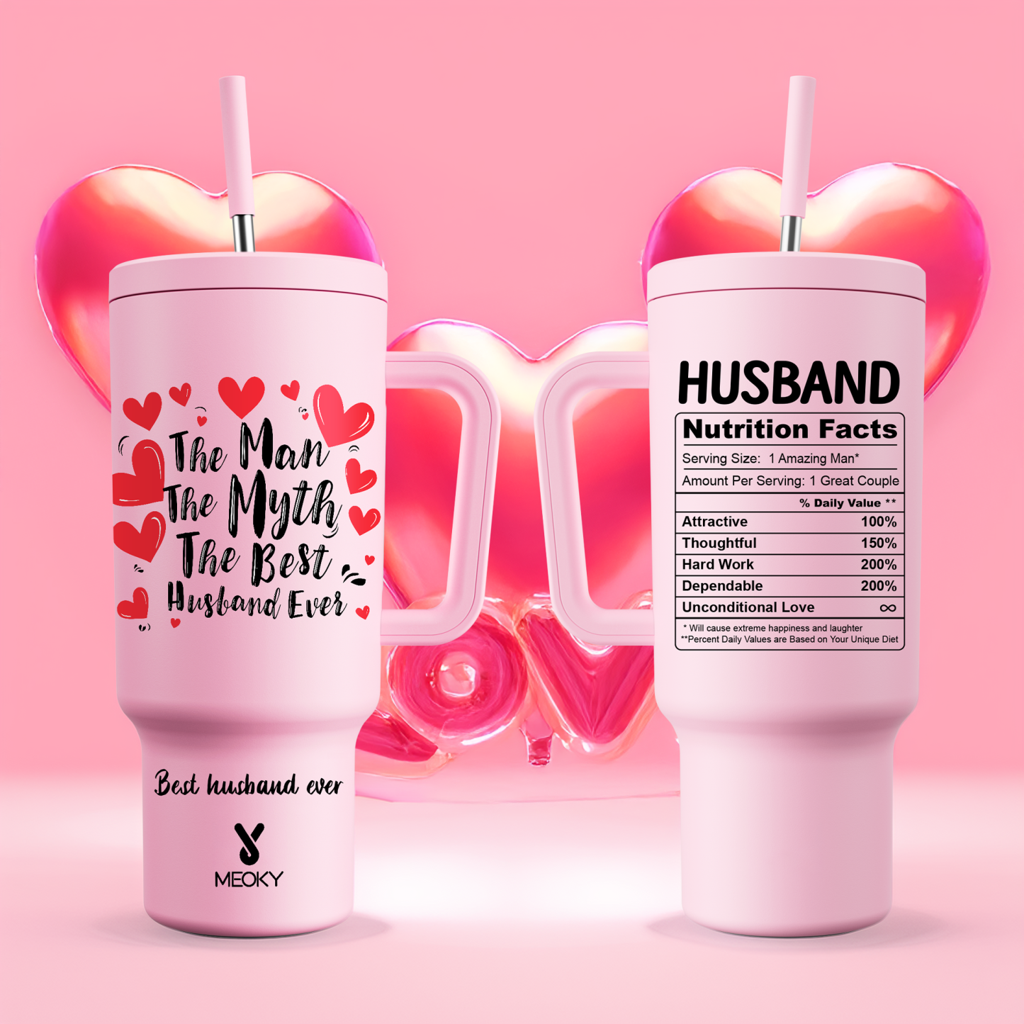 The Perfect Warm Gift for Husband! - Customized 40oz Tumbler With Straw
