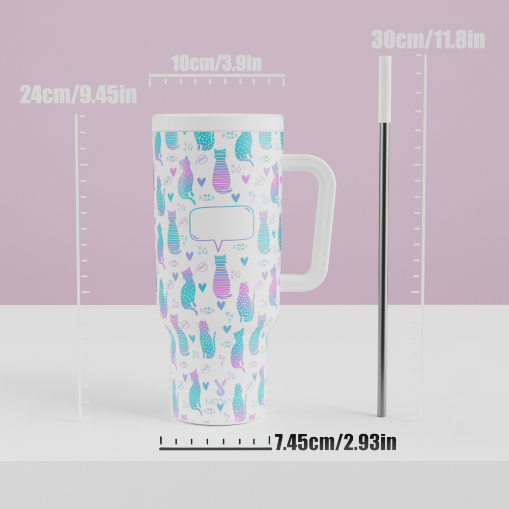 40oz Tumbler With Straw Customized - Custom Valentine's Day - Gifts for your lover!