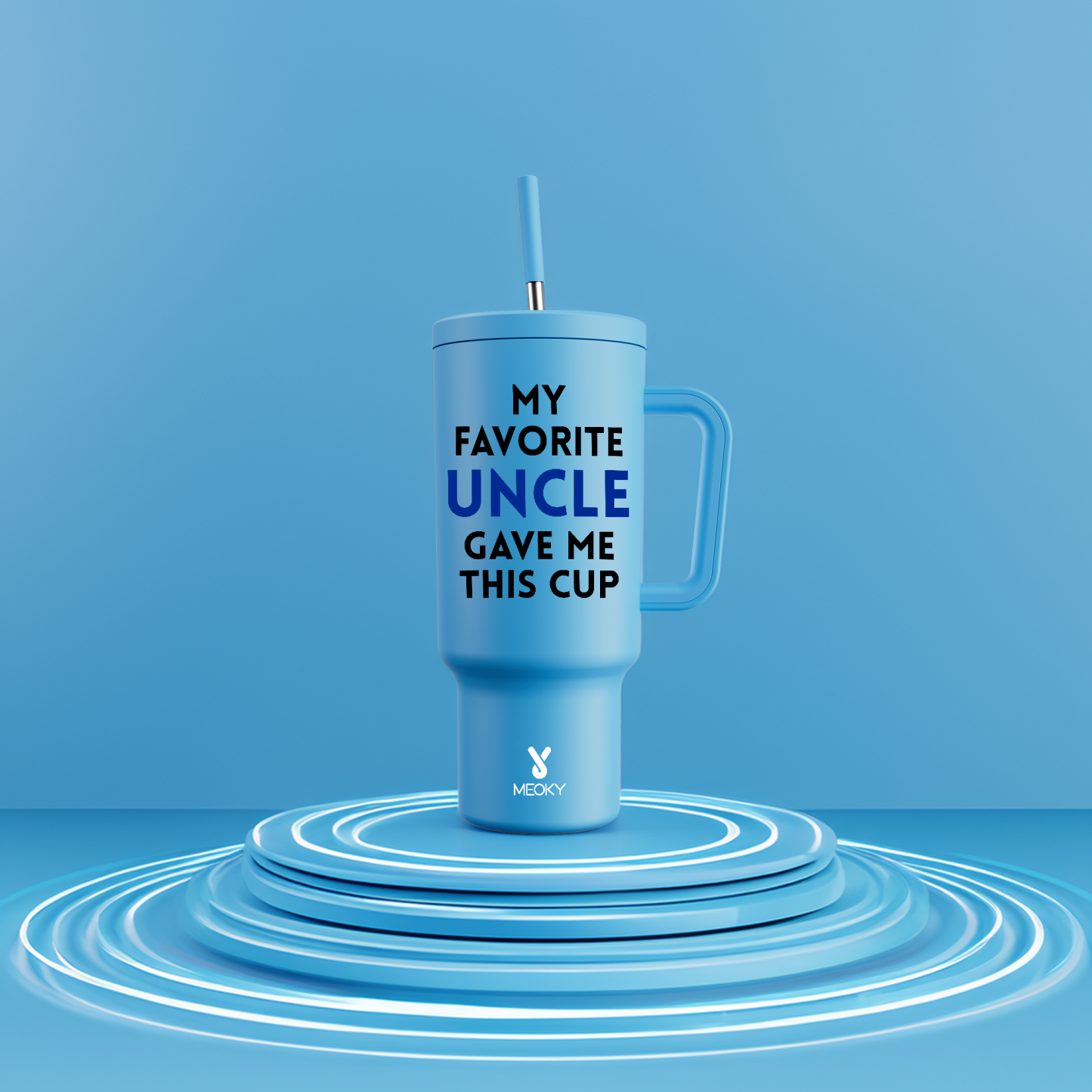 40oz Tumbler With Straw Customized - A Perfect Gift for Family Member, Filled with Warmth!