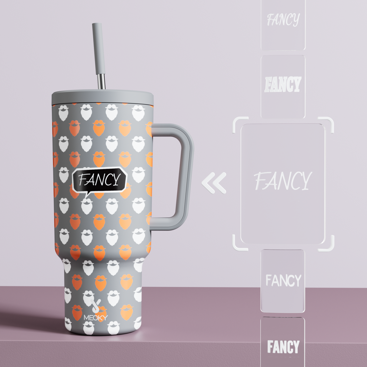 40oz Tumbler With Straw Customized - Father's Day