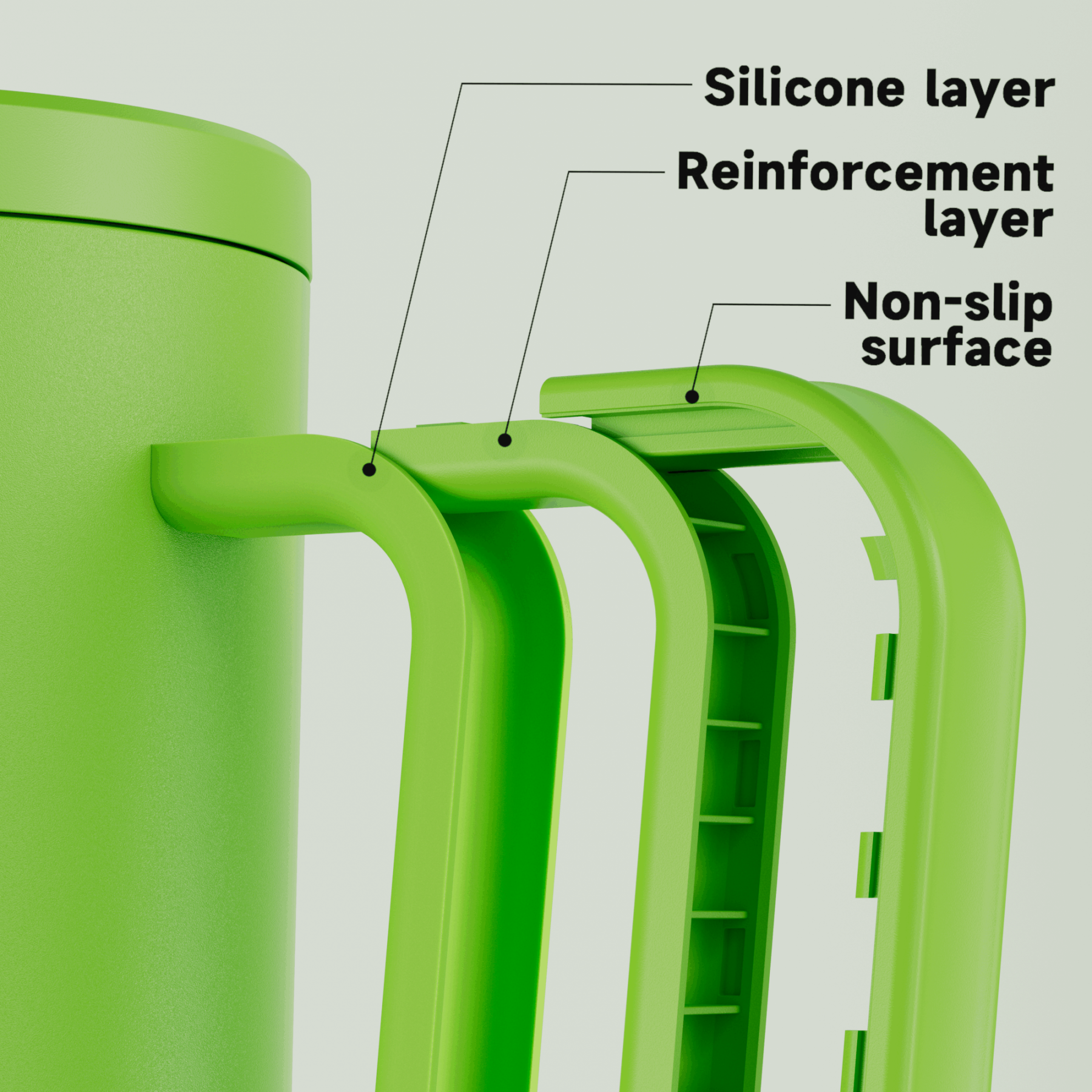 40oz Tumbler With Straw Monochrome Collection-Light Green