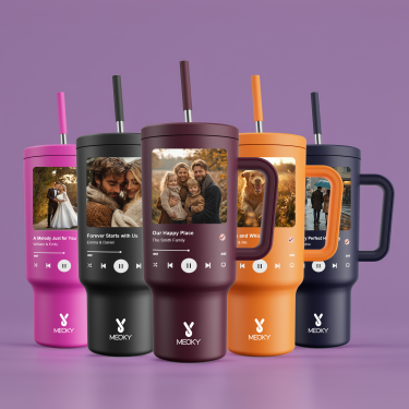 40oz Tumbler With Straw Customized - Custom Favourite Song - Gifts for yourself, friends, family and lover