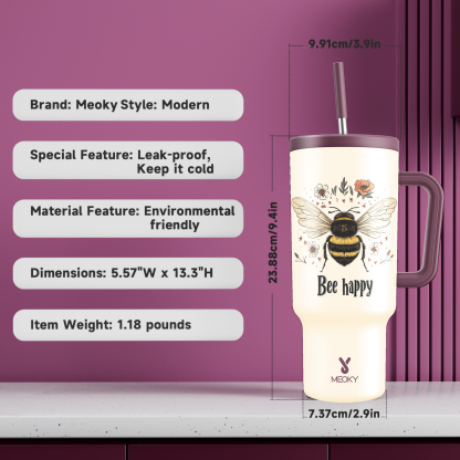 Insects Collection - Customized 40oz Tumbler With Straw - Gifts for yourself, family, friends, lovers!