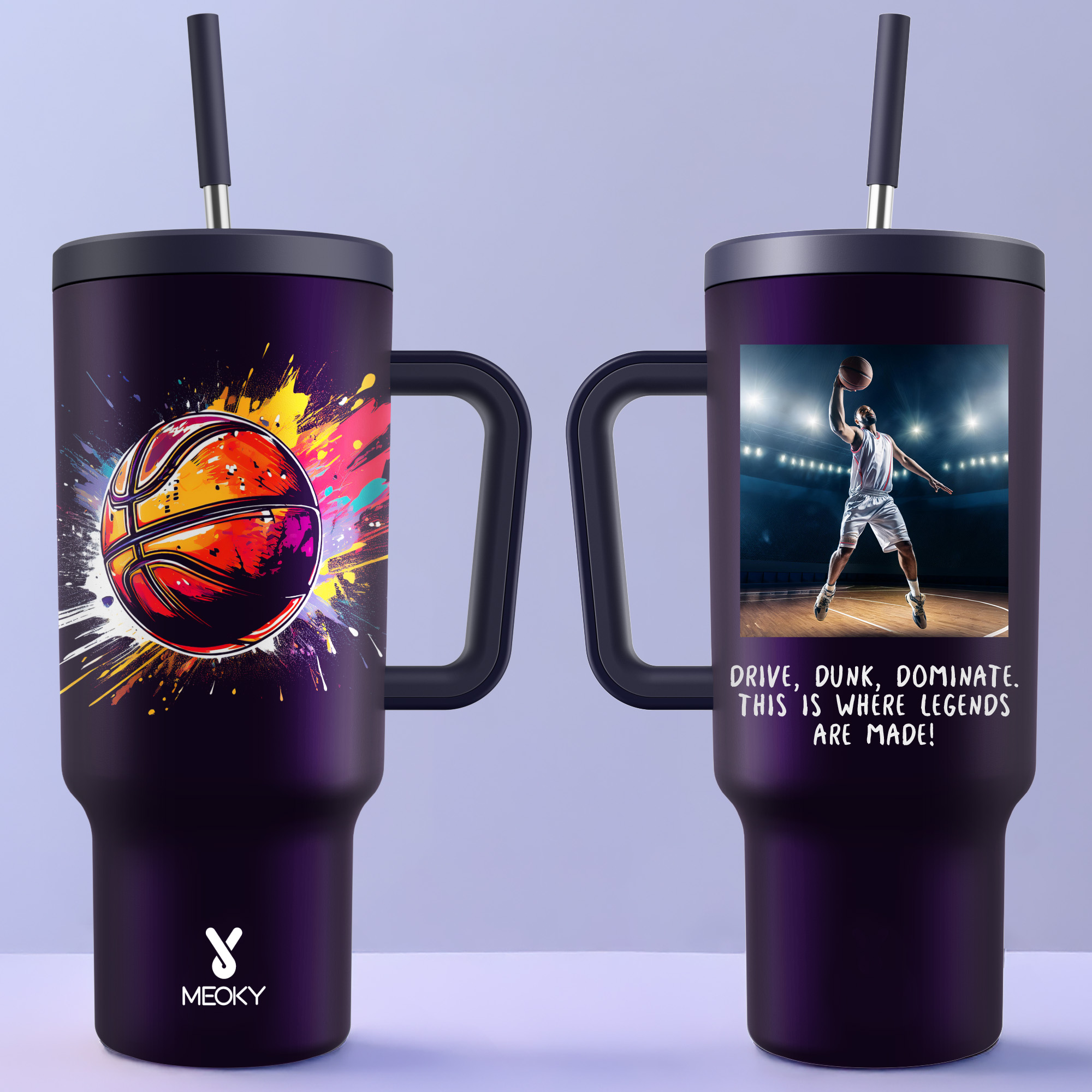 Athlete Collection - Customized 40oz Tumbler With Straw - The perfect gift for sports enthusiasts !