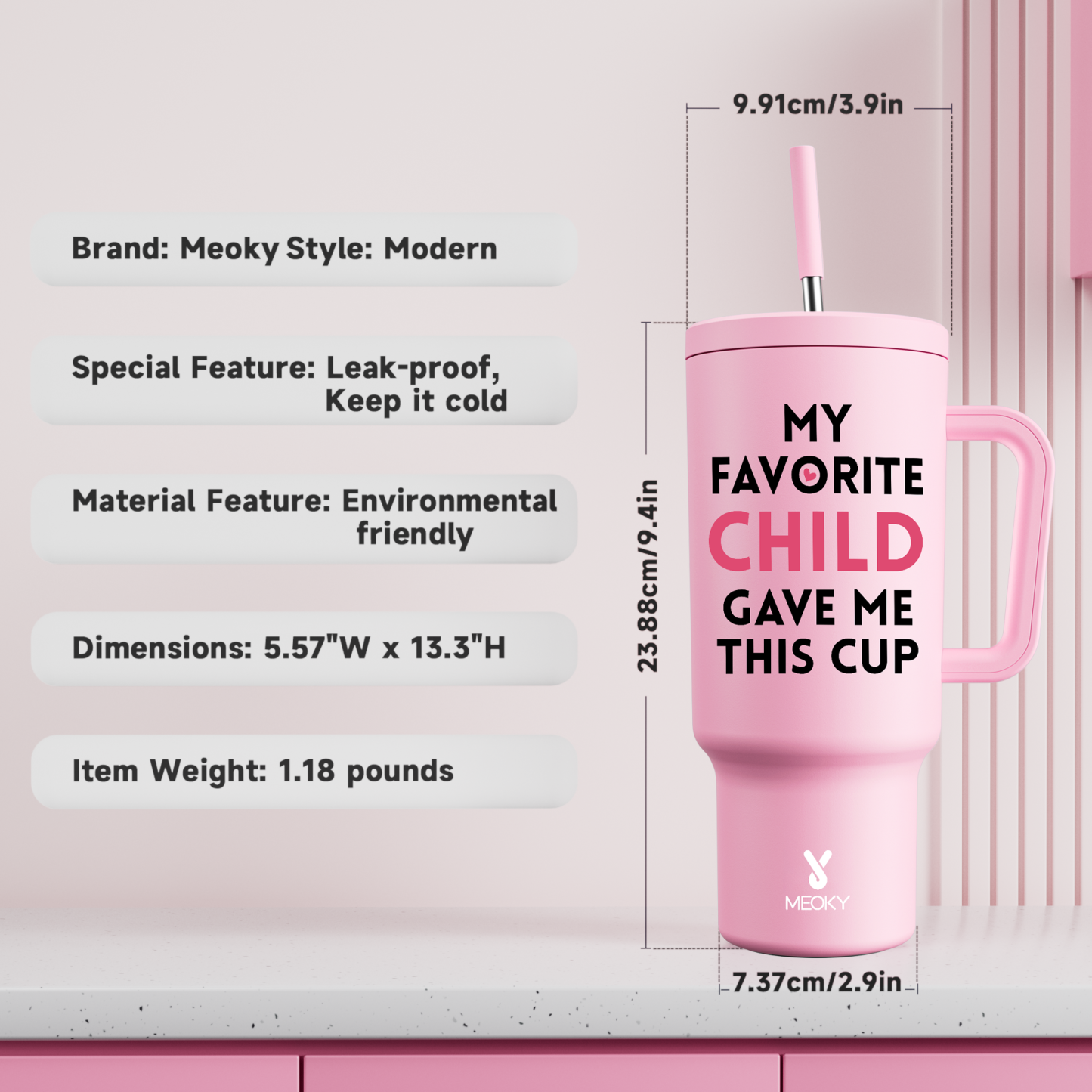 A Perfect Gift for Family Member, Filled with Warmth! - Customized 40oz Tumbler With Straw