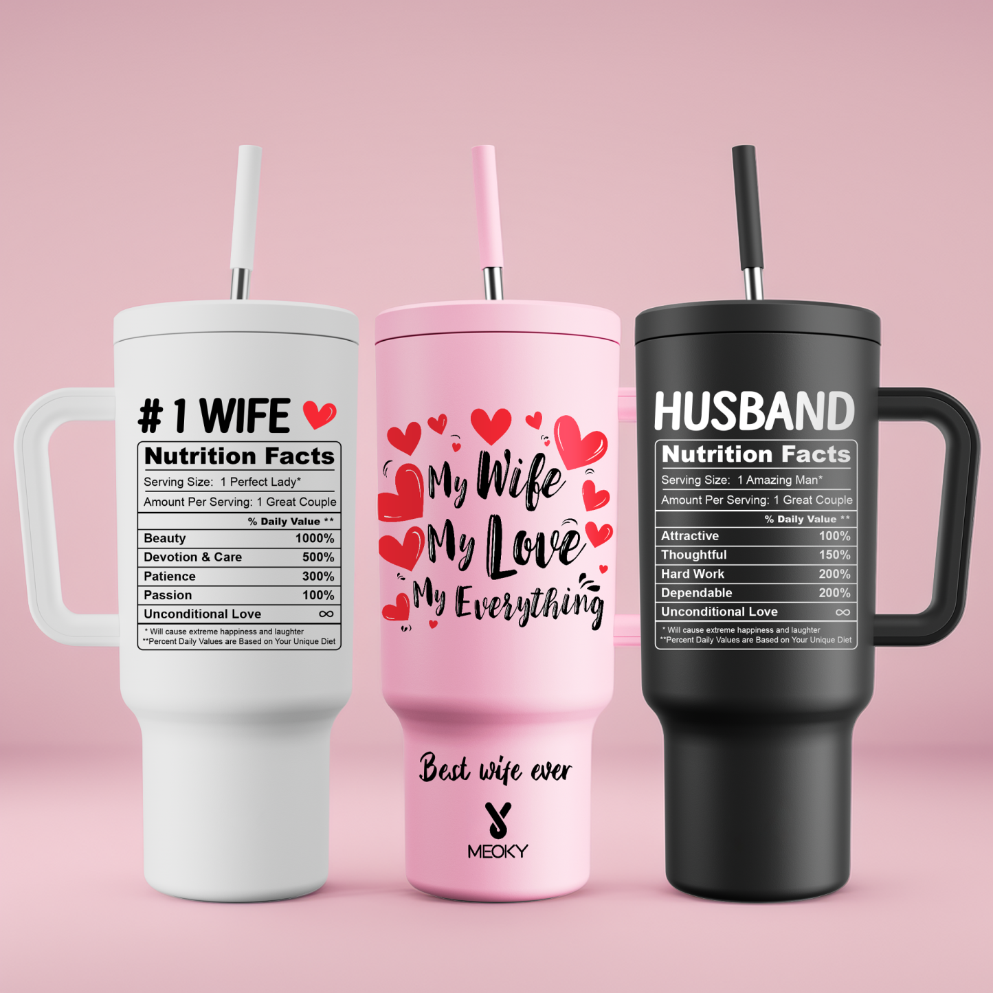 The Perfect Warm Gift for Wife! - Customized 40oz Tumbler With Straw