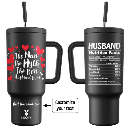 The Perfect Warm Gift for Husband! - Customized 40oz Tumbler With Straw