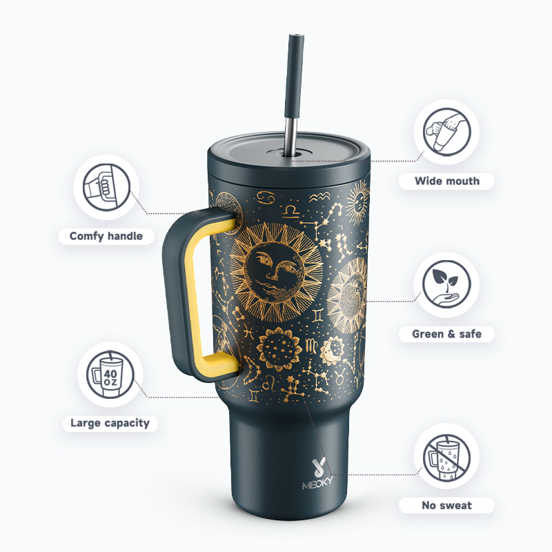40oz Tumbler With Straw Tarot Collection-Tarot