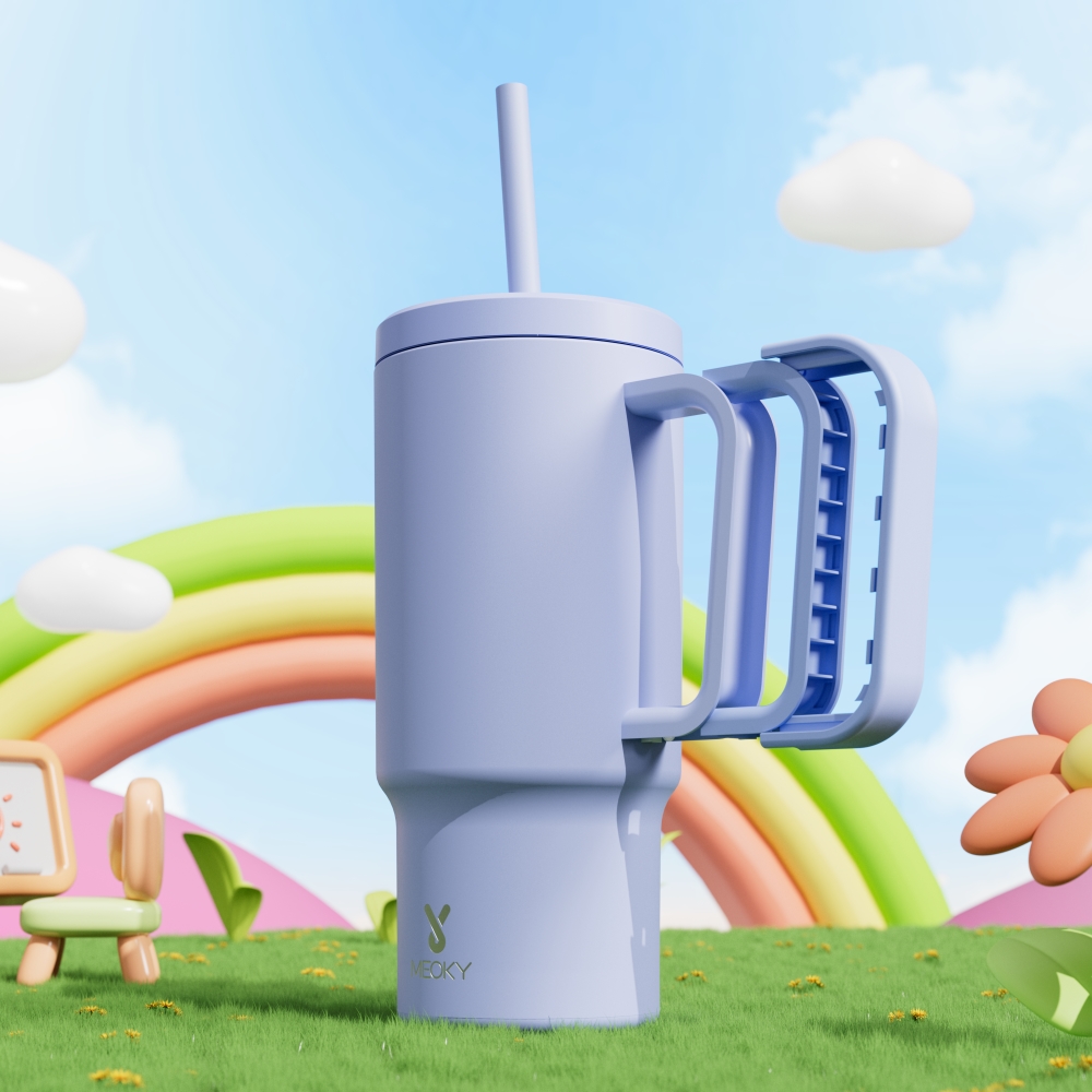 24oz Tumbler With Straw Pure Collection-Purple