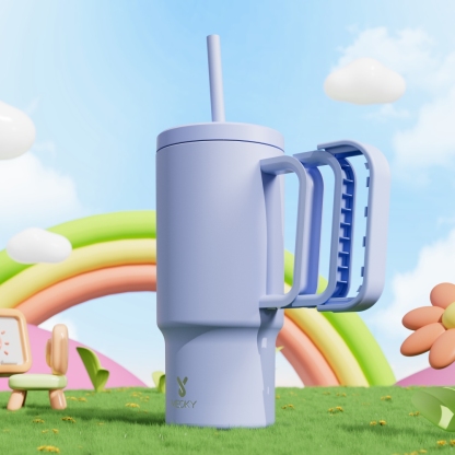 24oz Tumbler With Straw Pure Collection-Purple