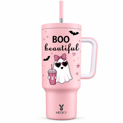 MEOKY 40oz Halloween Insulated Stainless Steel Tumbler Leakproof Travel Cup Keeps Cold for 24 Hours