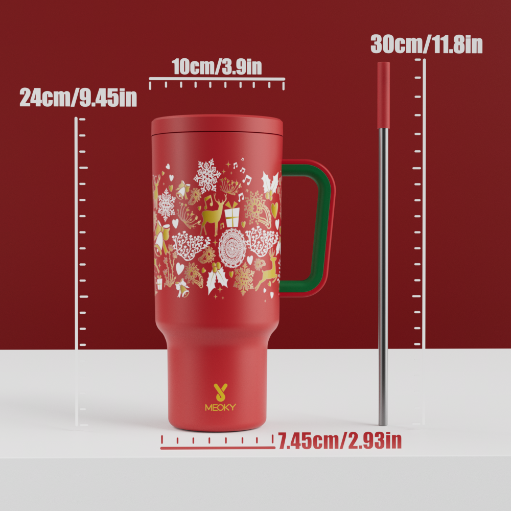 40oz Tumbler With Straw Customized - Customized Christmas Tumbler, gifts for yourself, family, friends, lovers and children!