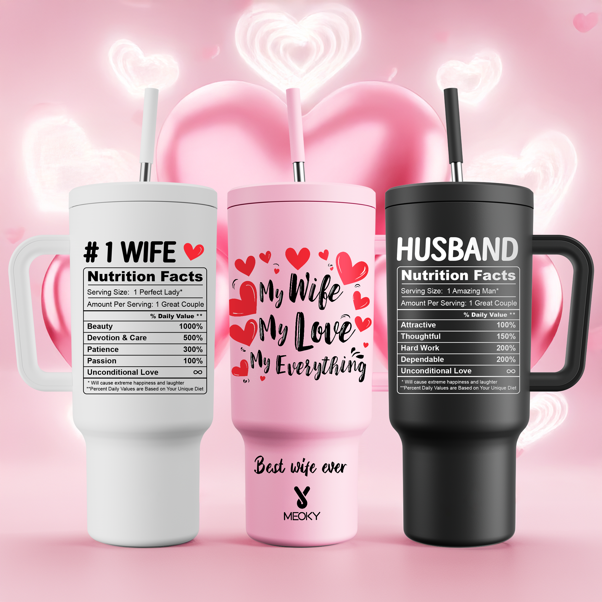 The Perfect Warm Gift for Husband! - Customized 40oz Tumbler With Straw