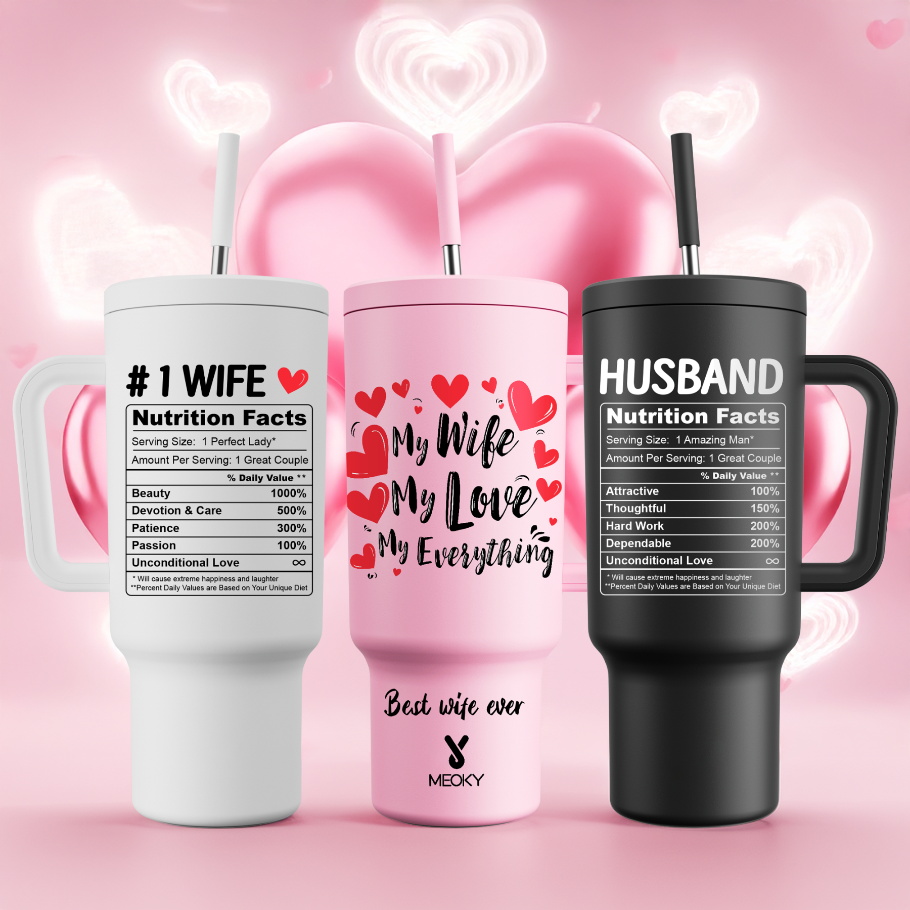 The Perfect Warm Gift for Husband! - Customized 40oz Tumbler With Straw