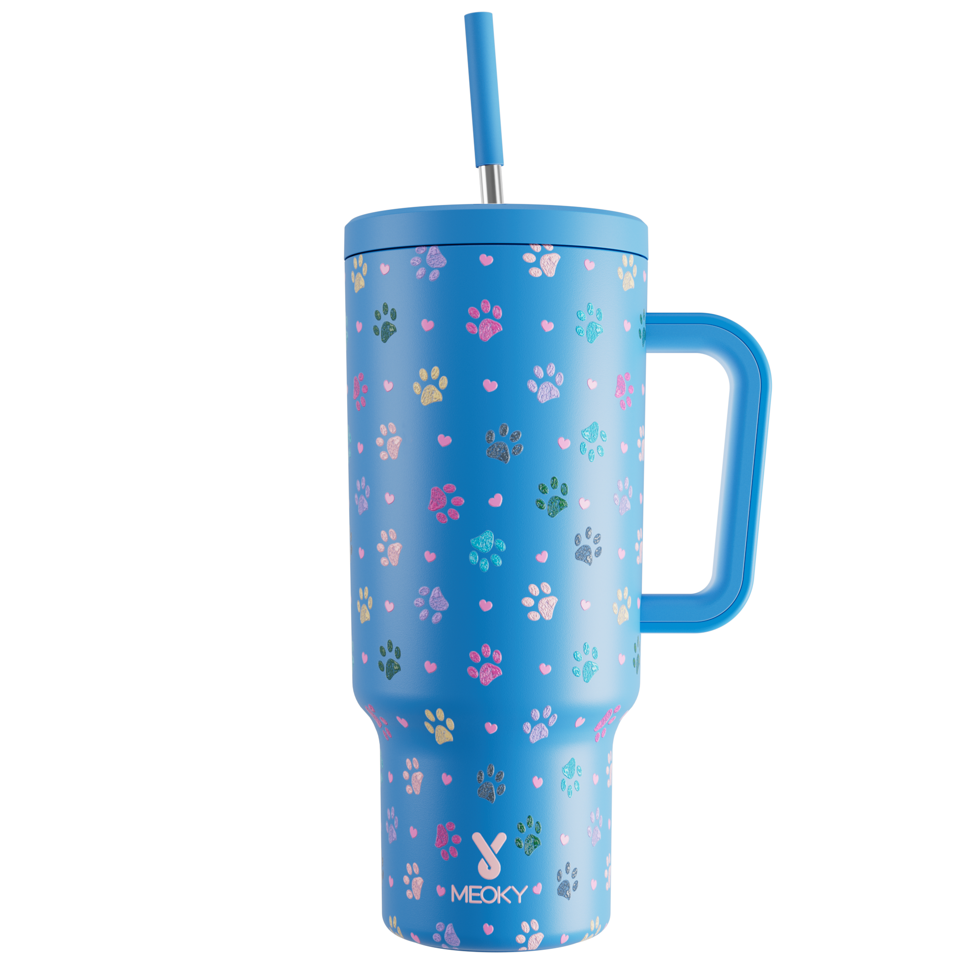 Puppy Paw - Customized 40oz Tumbler With Straw - The perfect gift for Loved ones, relatives, friends !