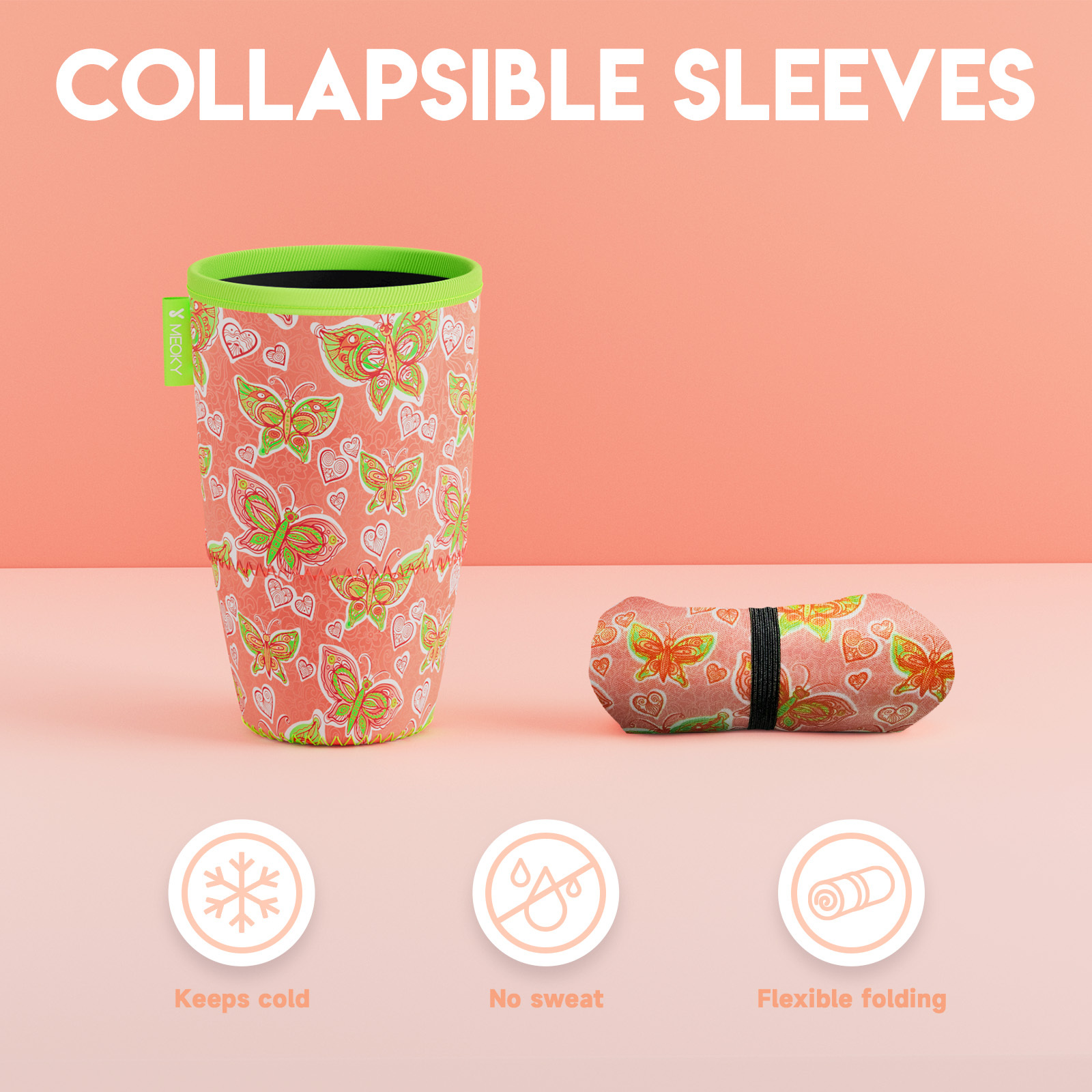 cup sleeve butterfly