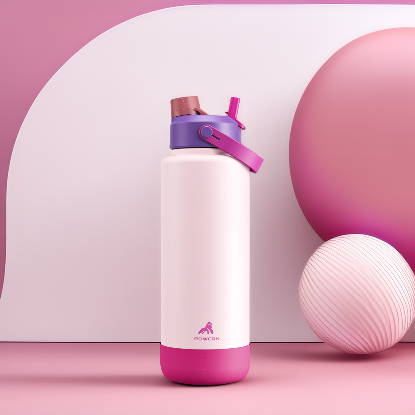 40 oz Insulated Water Bottle with 2-in-1 Straw and Spout Lid