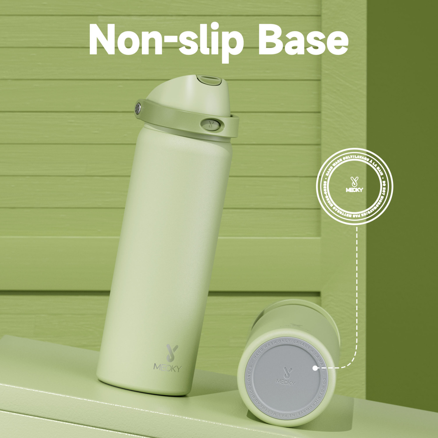 32oz Dual Spout Bounce Water Bottle-Sage