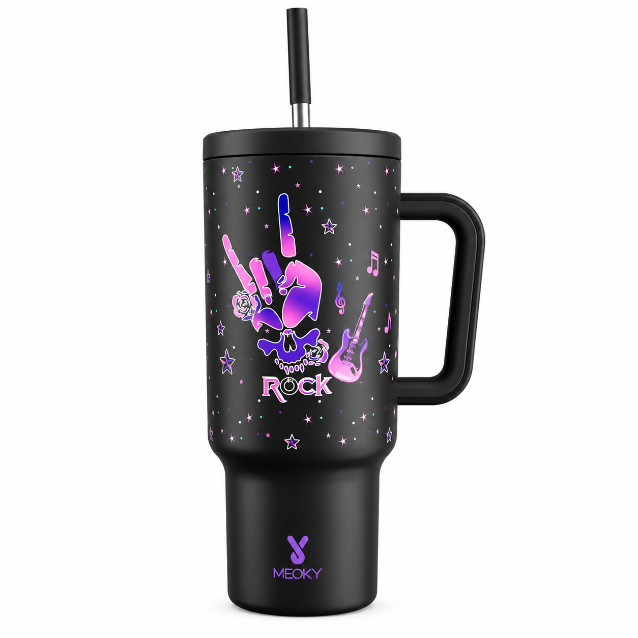 MEOKY 40oz Halloween Insulated Stainless Steel Tumbler Leakproof Travel Cup Keeps Cold for 24 Hours