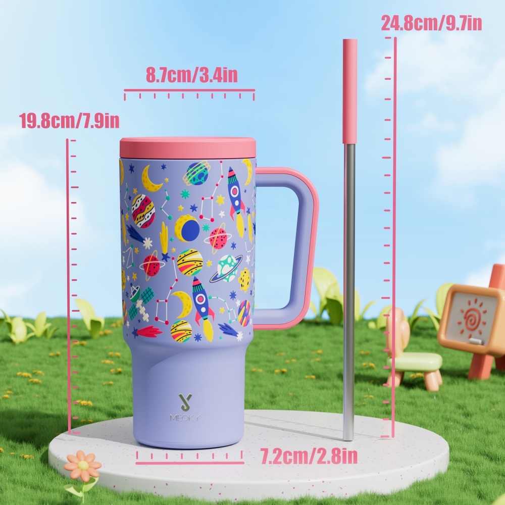 24oz tumbler straw rocket purple rocket