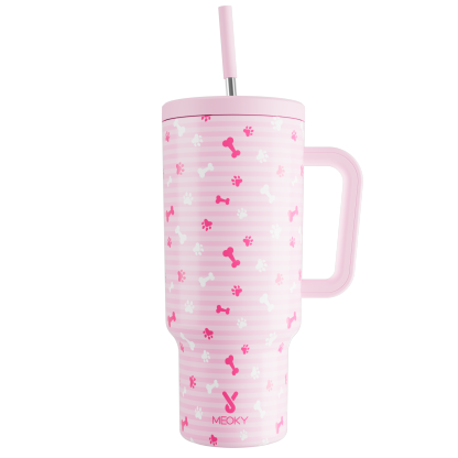 Puppy Paw - Customized 40oz Tumbler With Straw - The perfect gift for Loved ones, relatives, friends !