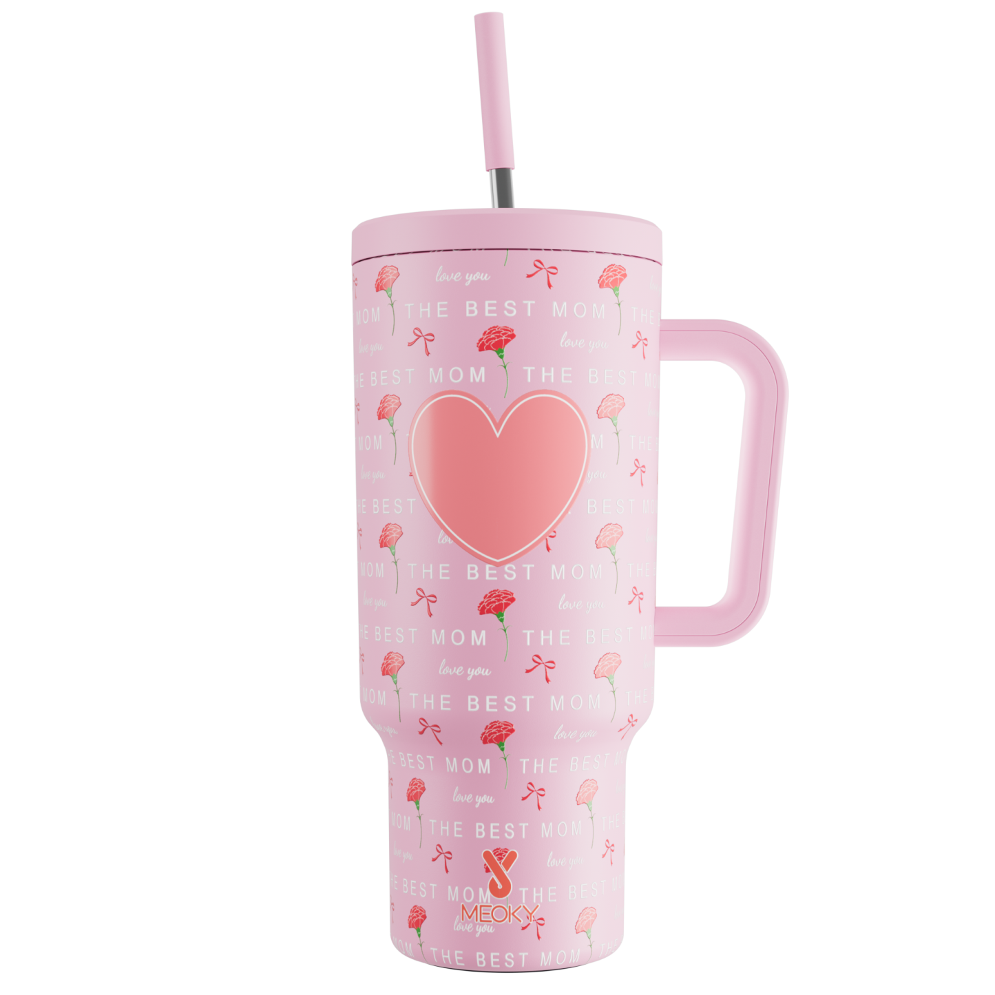 Mother's Day Edition - Customized 40oz Tumbler With Straw - A Perfect Gift for Mom!