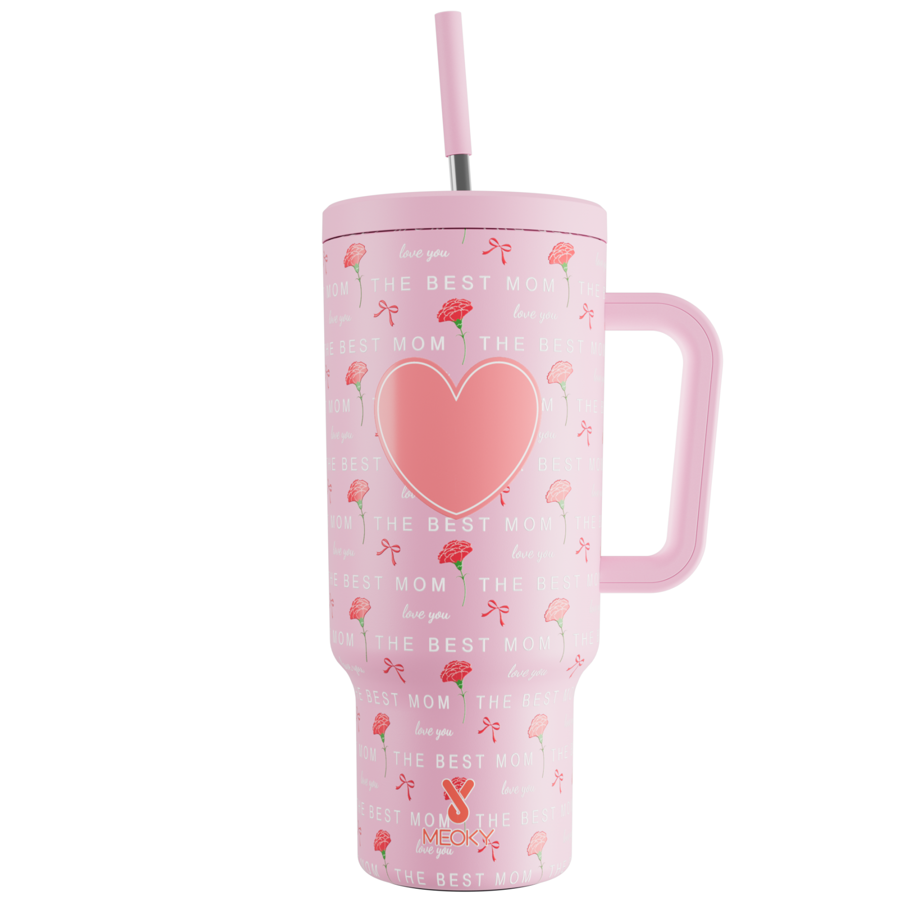 Mother's Day Edition - Customized 40oz Tumbler With Straw - A Perfect Gift for Mom!