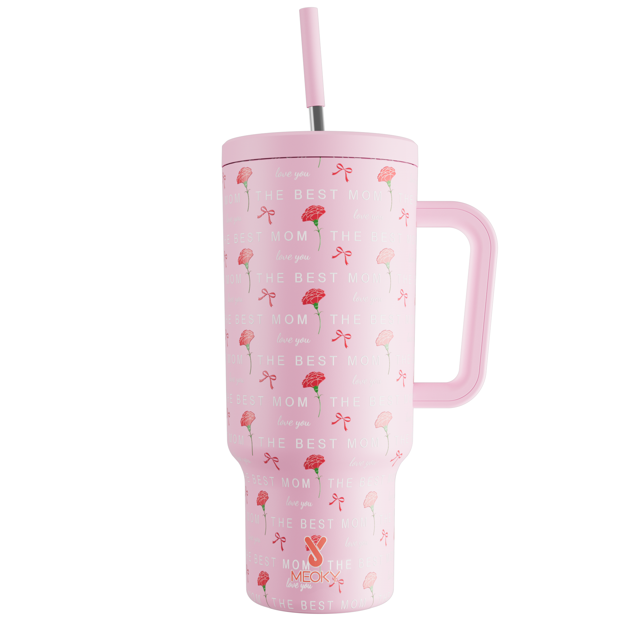 Mother's Day Edition - Customized 40oz Tumbler With Straw - A Perfect Gift for Mom!