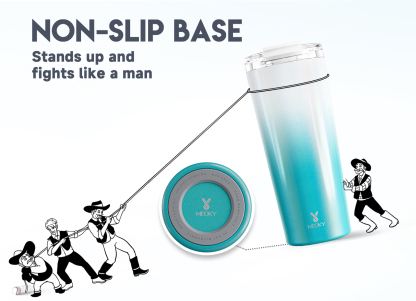 24oz cold cup 2 in 1 lid gradient blue white