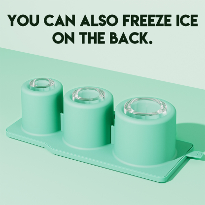 silicone ice cube green