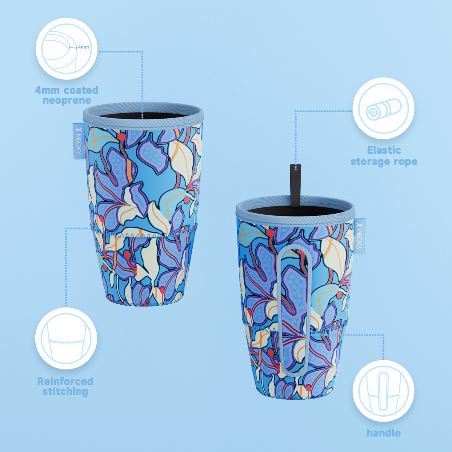 cup sleeve flower