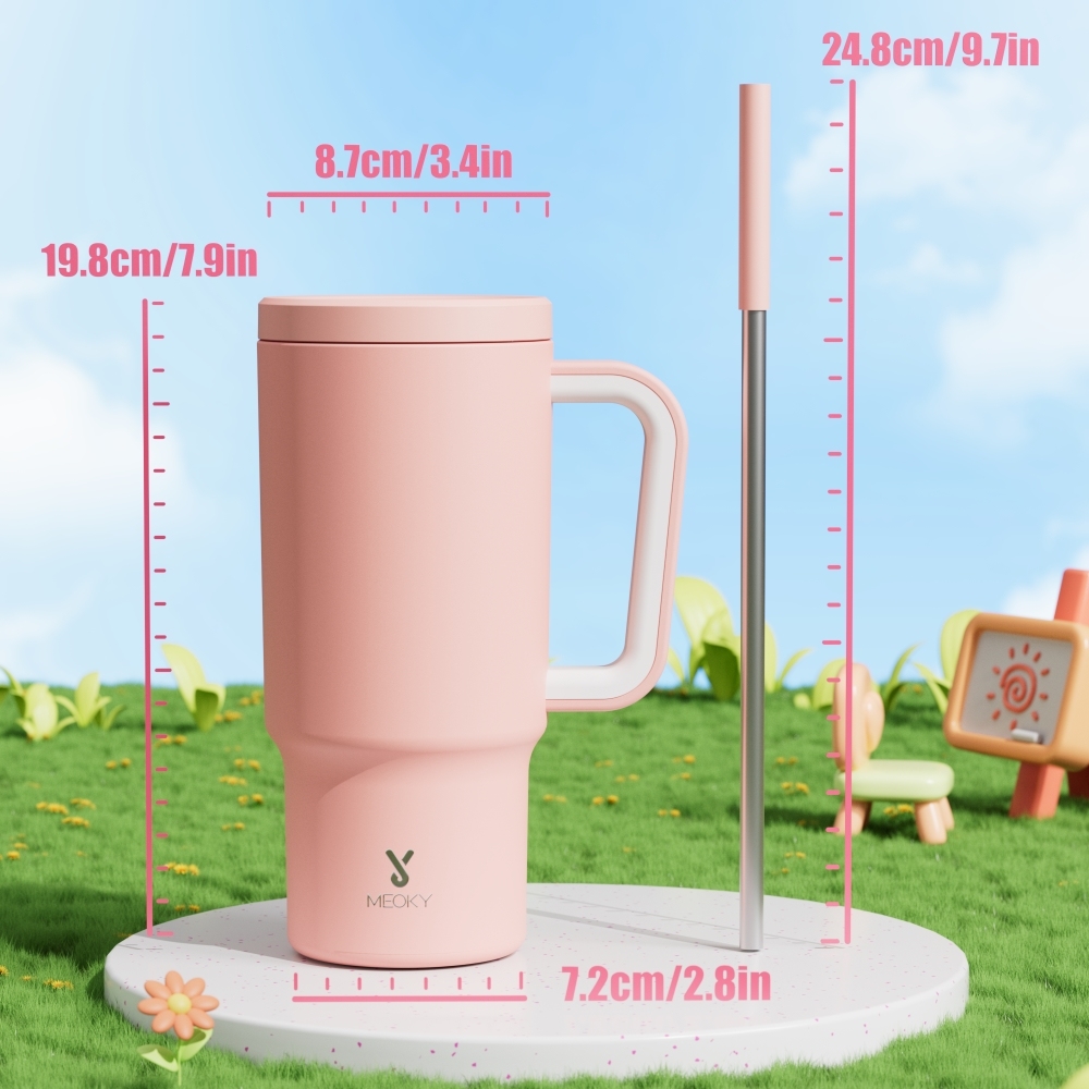 24oz Tumbler With Straw Pure Collection-Light Pink
