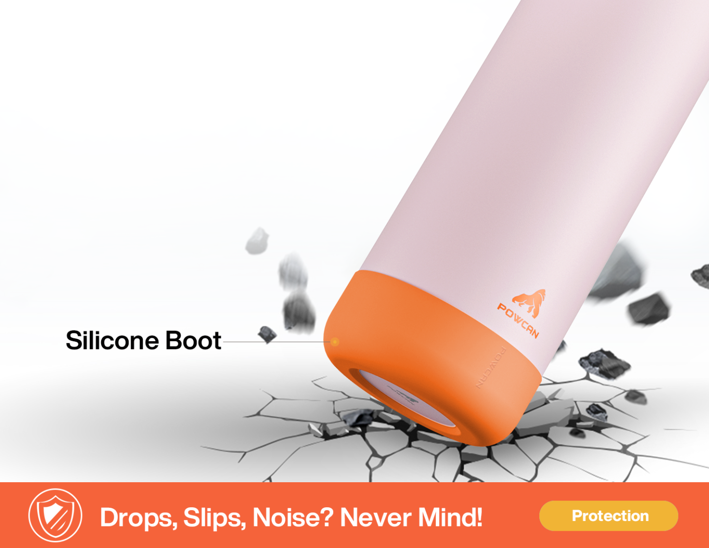 40 oz Insulated Water Bottle with 2-in-1 Straw and Spout Lid