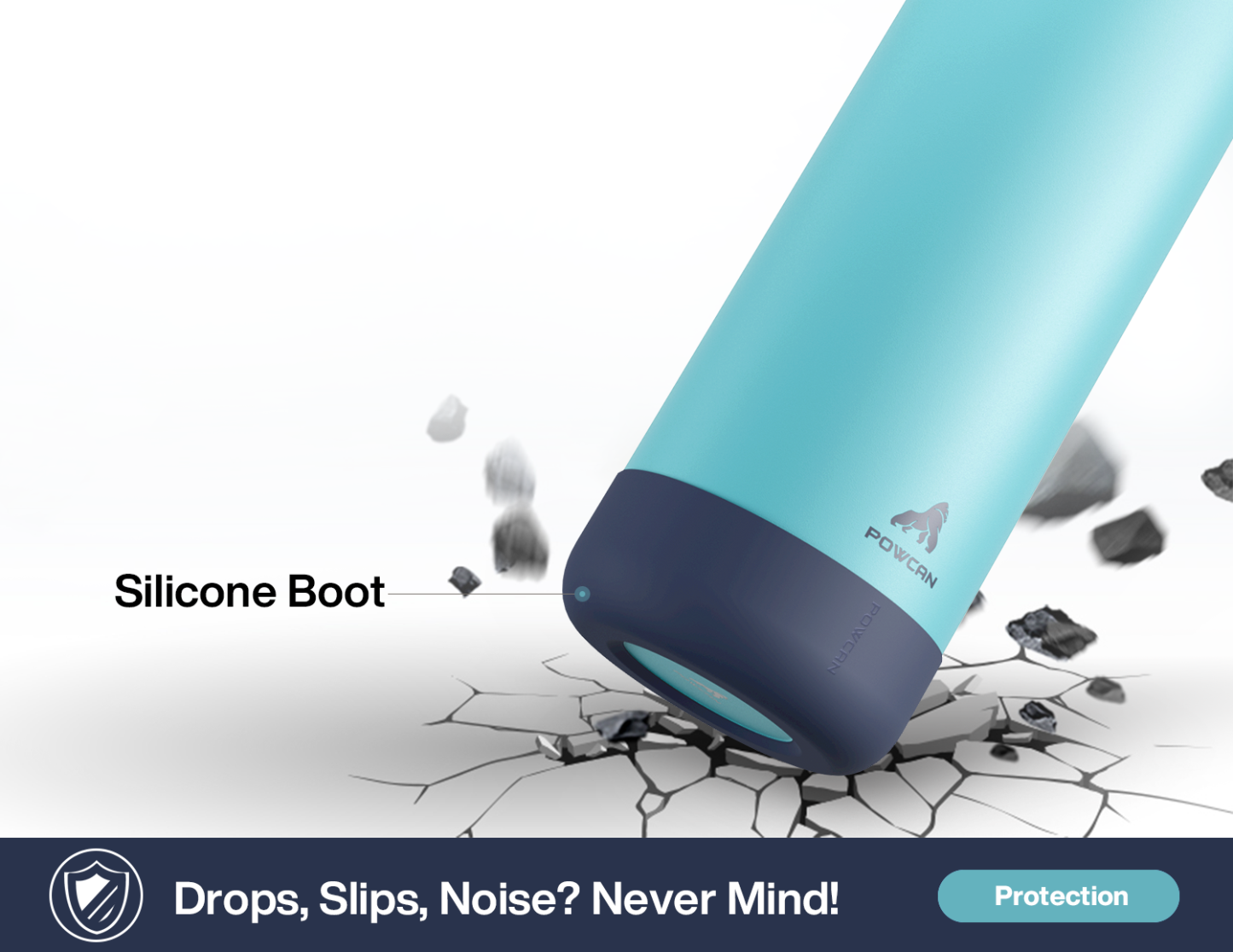 40 oz Insulated Water Bottle with 2-in-1 Straw and Spout Lid