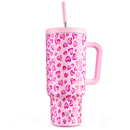 40oz Tumbler With Straw Valentine Collection 