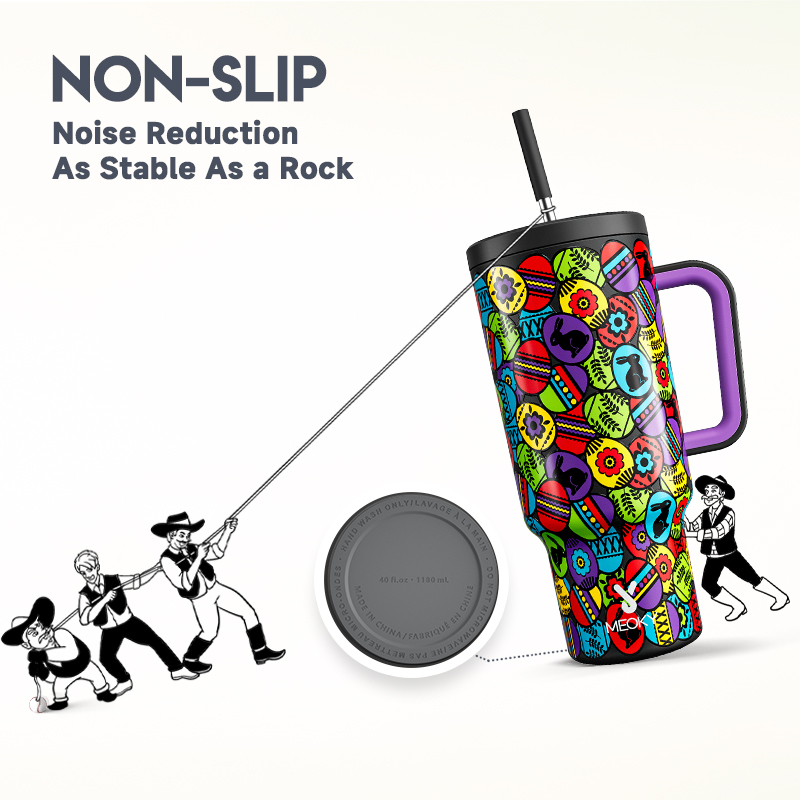 40oz Tumbler With Straw Easter Collection-Easter Black