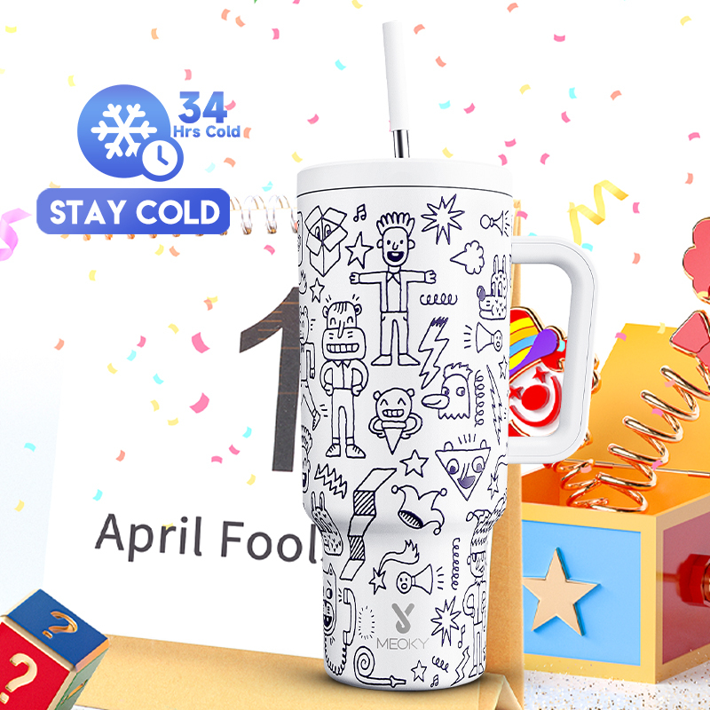 40oz Tumbler With Straw April Fool's Day Collection-Trickster