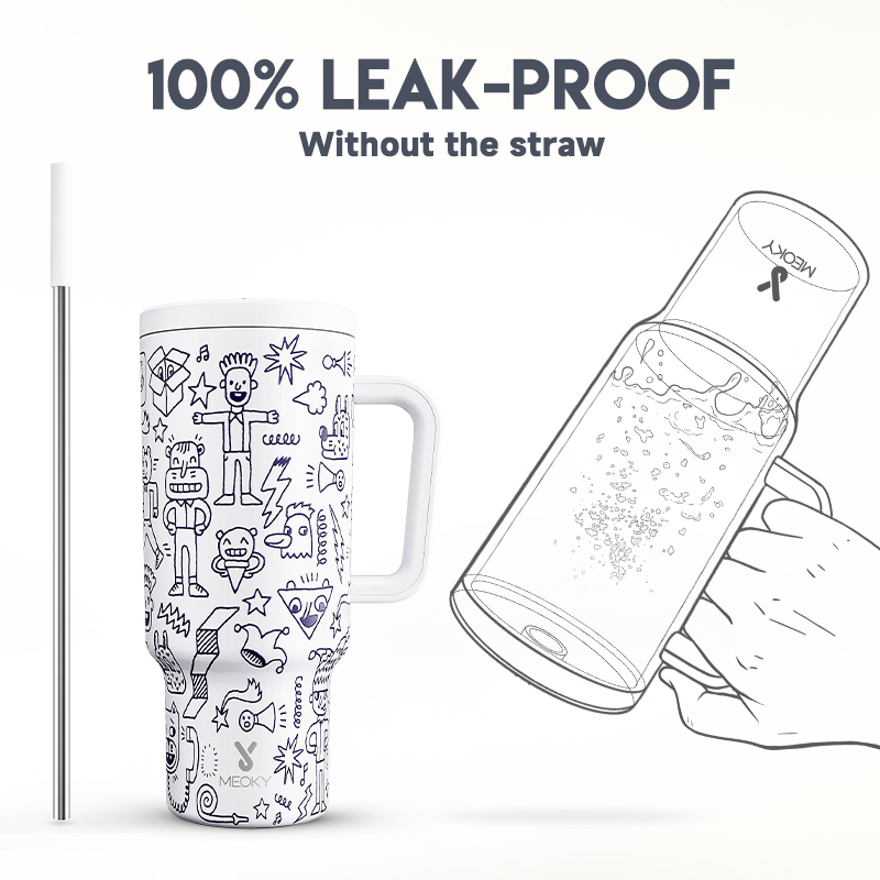 40oz Tumbler With Straw April Fool's Day Collection-Trickster