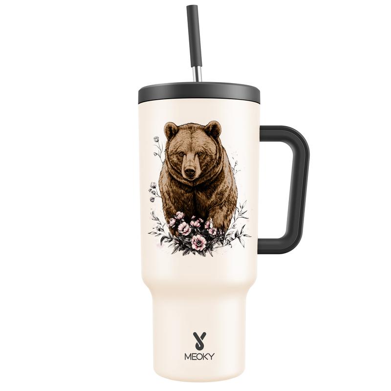 Meoky Limited Edition 40oz Vacuum Insulated Stainless Steel Tumbler