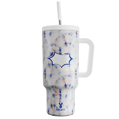 Tie-Dye - Customized 40oz Tumbler With Straw - The perfect gift for Loved ones, relatives, friends !