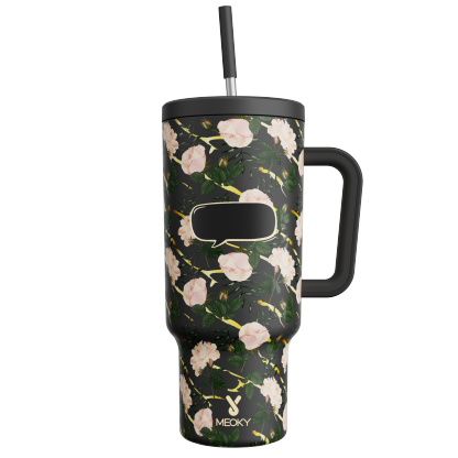 Rose - Customized 40oz Tumbler With Straw - The perfect gift for Loved ones, relatives, friends !