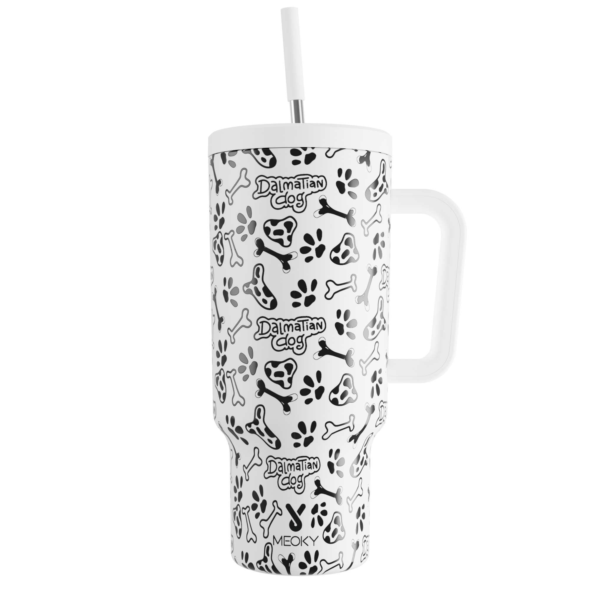 Puppy Paw - Customized 40oz Tumbler With Straw - The perfect gift for Loved ones, relatives, friends !