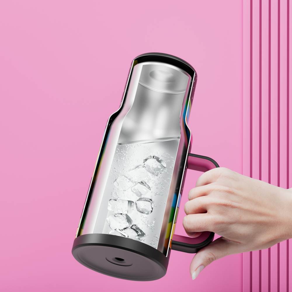 40oz Tumbler With Straw Halloween Special Edition-White Cat