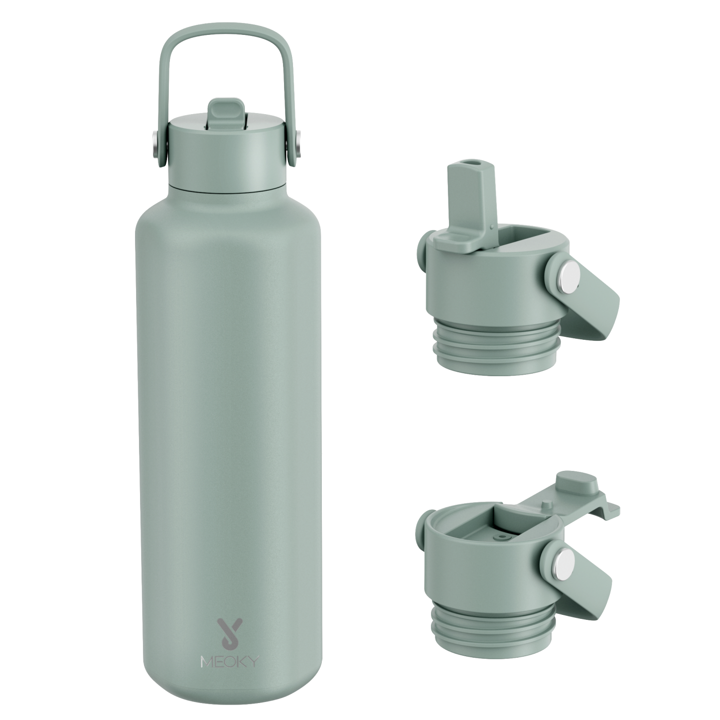 24oz Hexagonal Water Bottle Pure