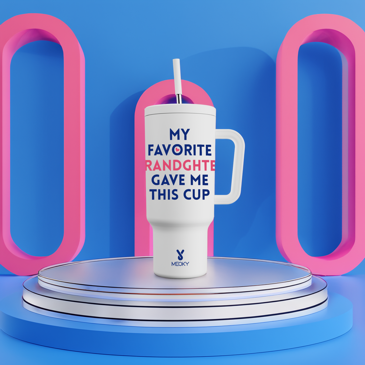 40oz Tumbler With Straw Customized - A Perfect Gift for Family Member, Filled with Warmth!
