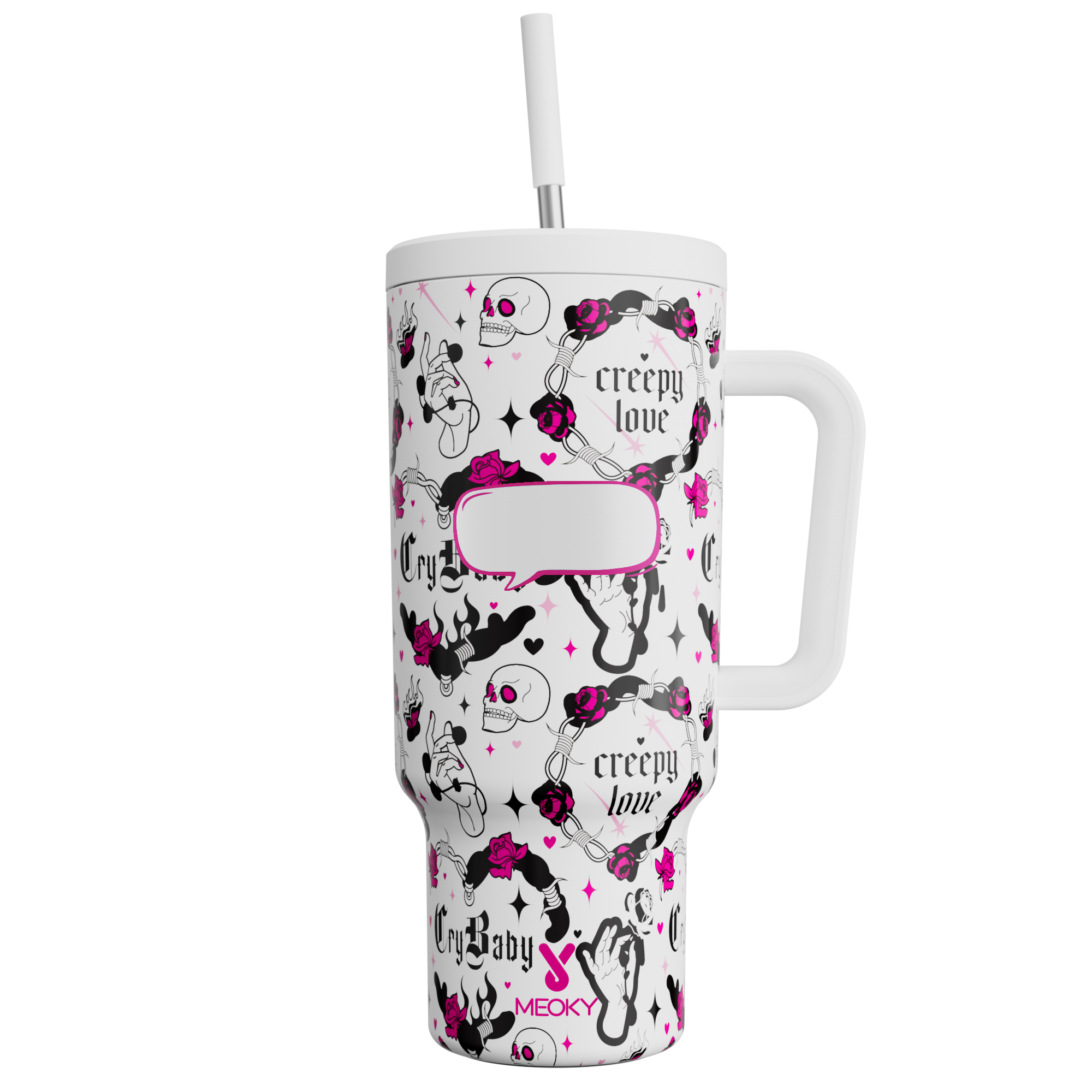 Rose - Customized 40oz Tumbler With Straw - The perfect gift for Loved ones, relatives, friends !